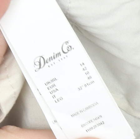 Denim Co Women Grey Skinny Jeans Size 14 Stretch Mid Rise