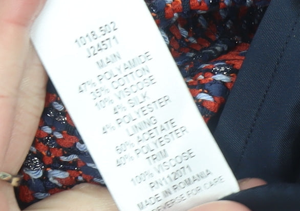 Jigsaw Women's Multicoloured Size 14 Tweed Pencil Skirt