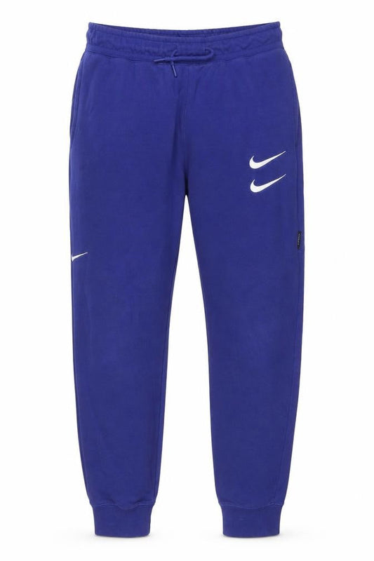 Nike Men's Blue Jogger Trousers Size S Elastic Waist Fleece