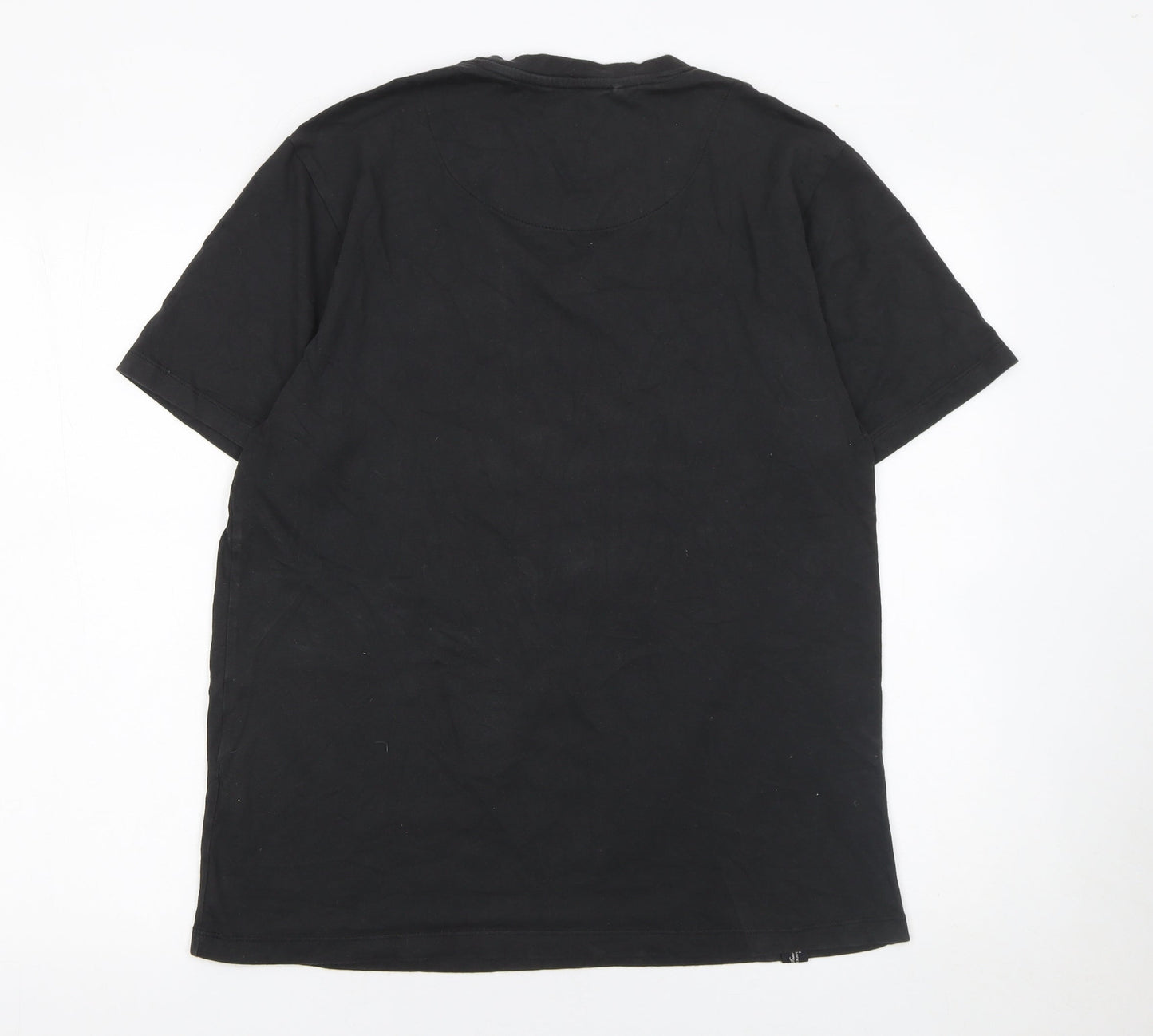 Diesel Men's Black Cotton Crew Neck Short Sleeve T-Shirt XL