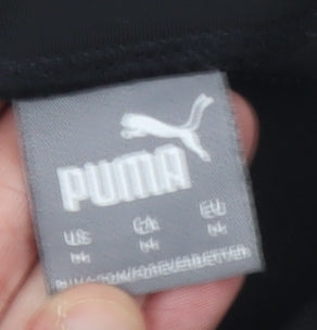 Puma Womens Black L Slim Fit Activewear Leggings