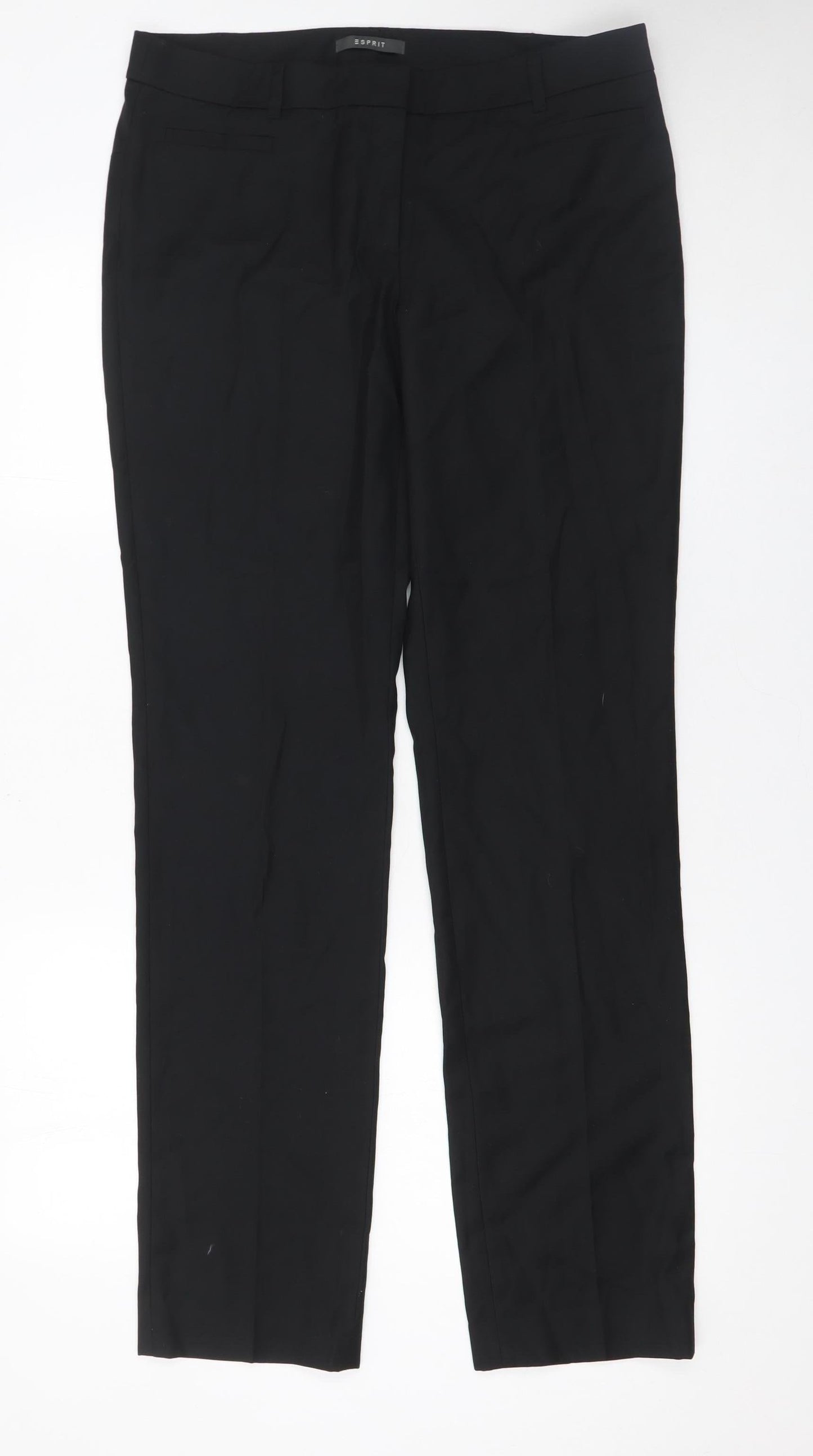 Esprit Women’s Black Size 12 Straight Leg Trousers
