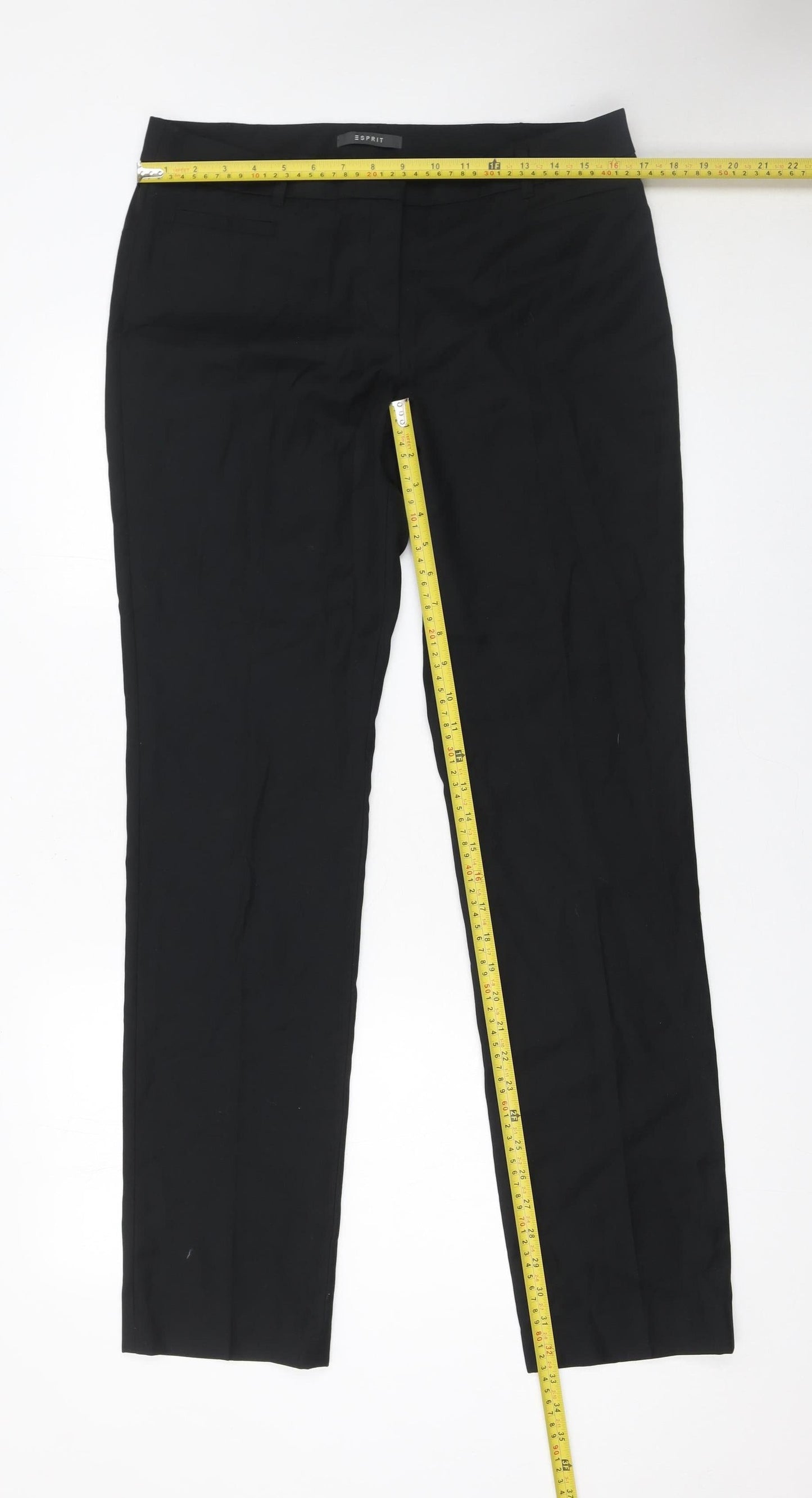 Esprit Women’s Black Size 12 Straight Leg Trousers
