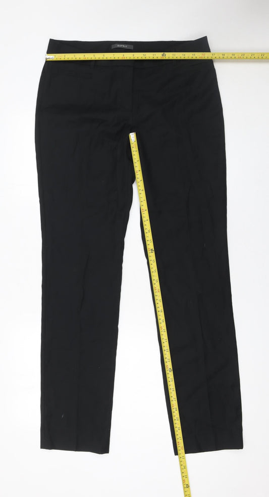 Esprit Women’s Black Size 12 Straight Leg Trousers
