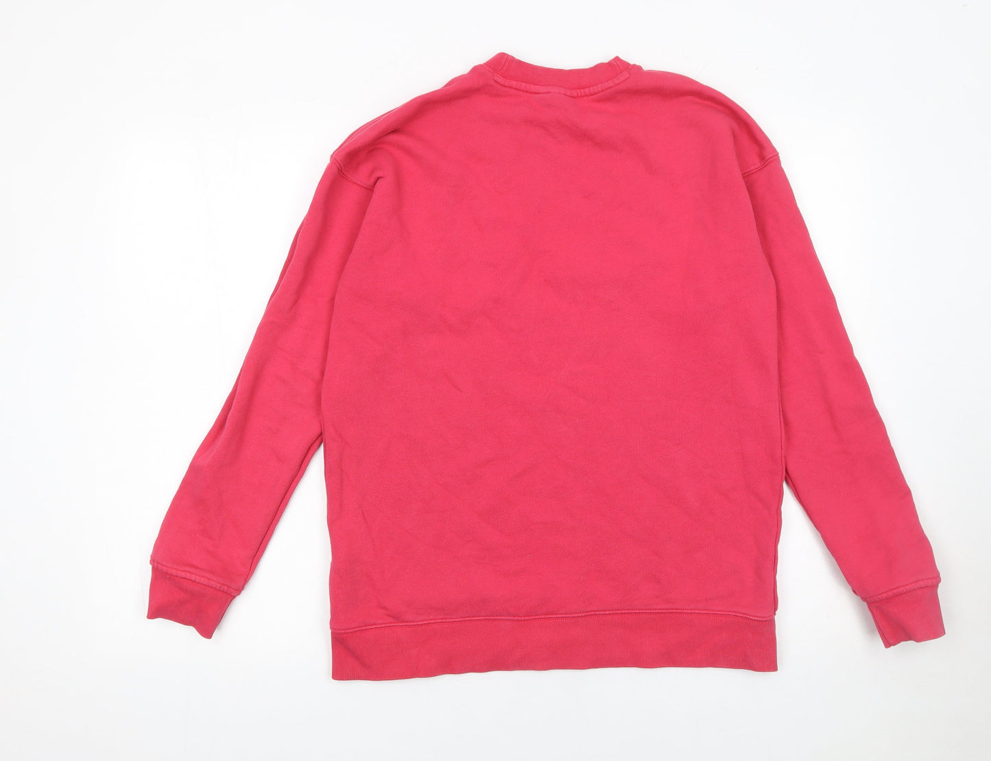 Adidas Women's Pink Crew Neck Pullover Sweatshirt UK 8