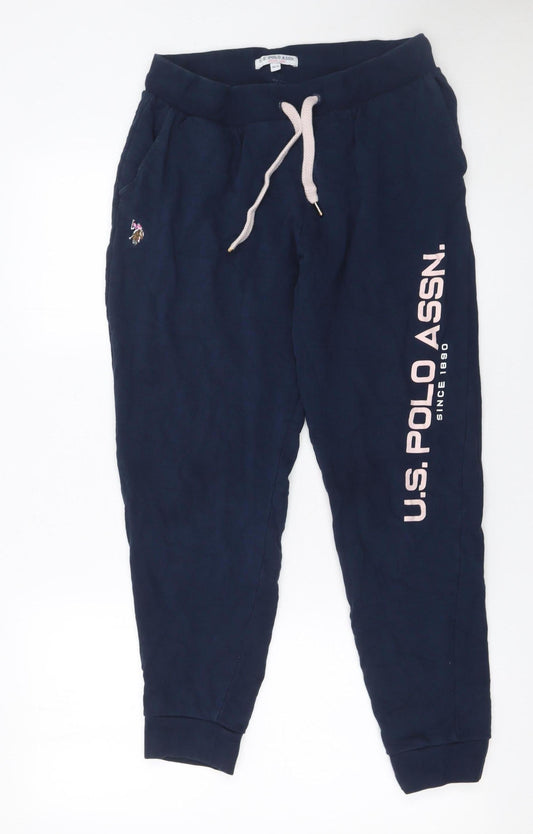 U.S. Polo Assn. Womens Blue Jogger Trousers Size 12