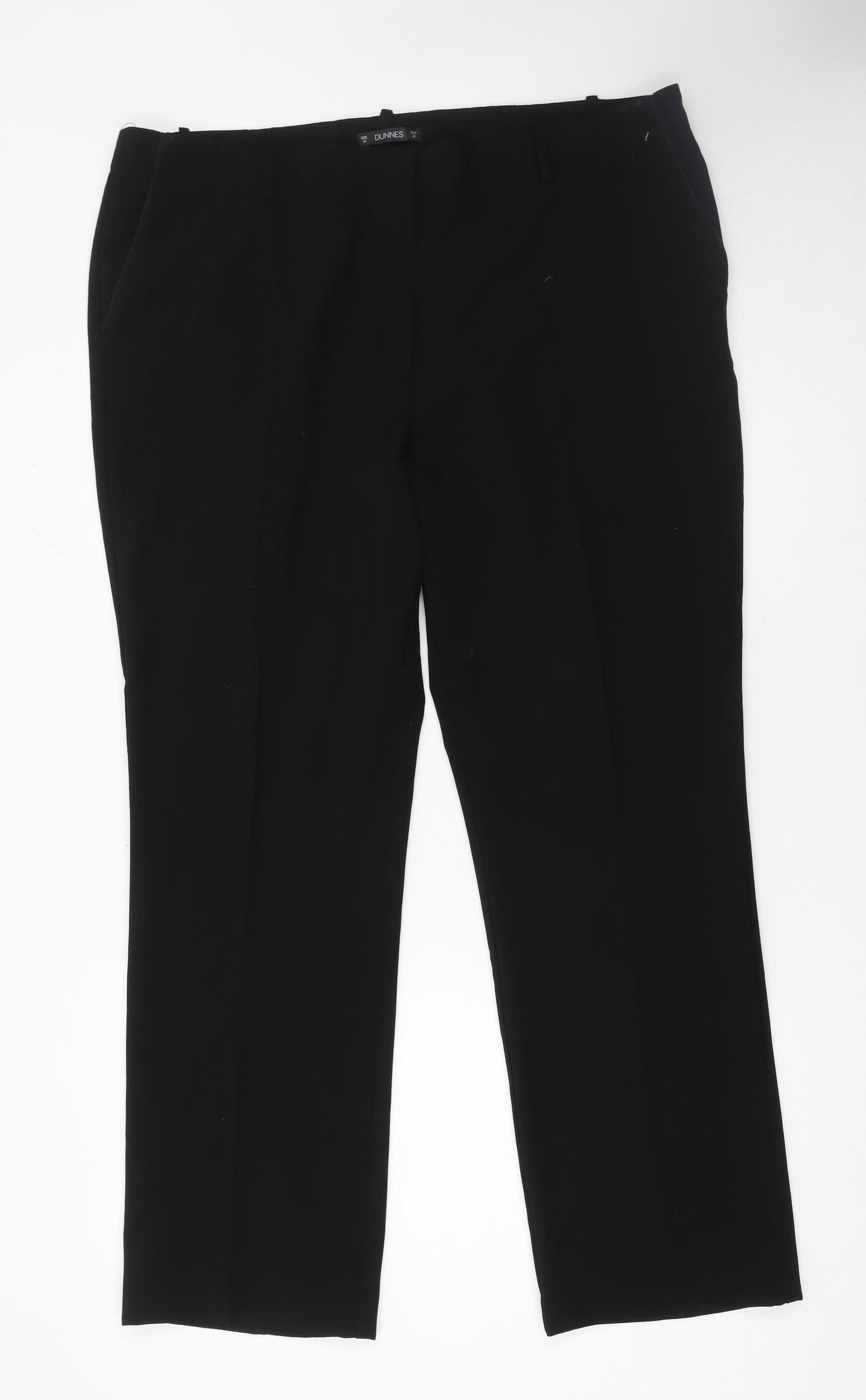 Dunnes Women's Black Size 18 Straight Leg Dress Pants