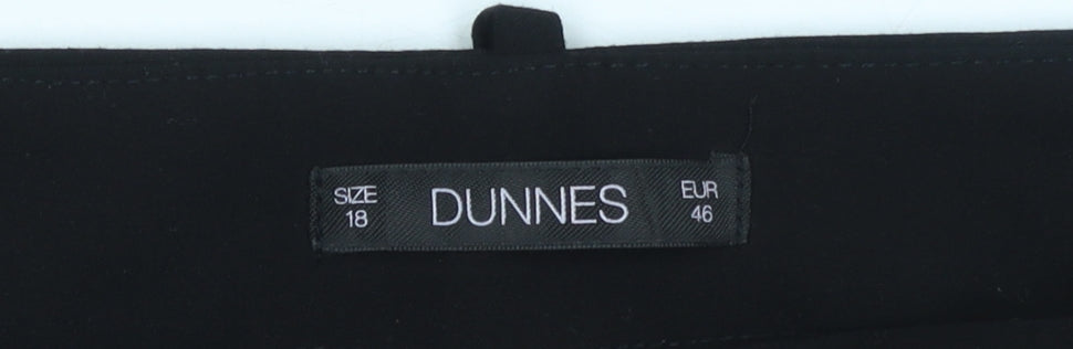 Dunnes Women's Black Size 18 Straight Leg Dress Pants