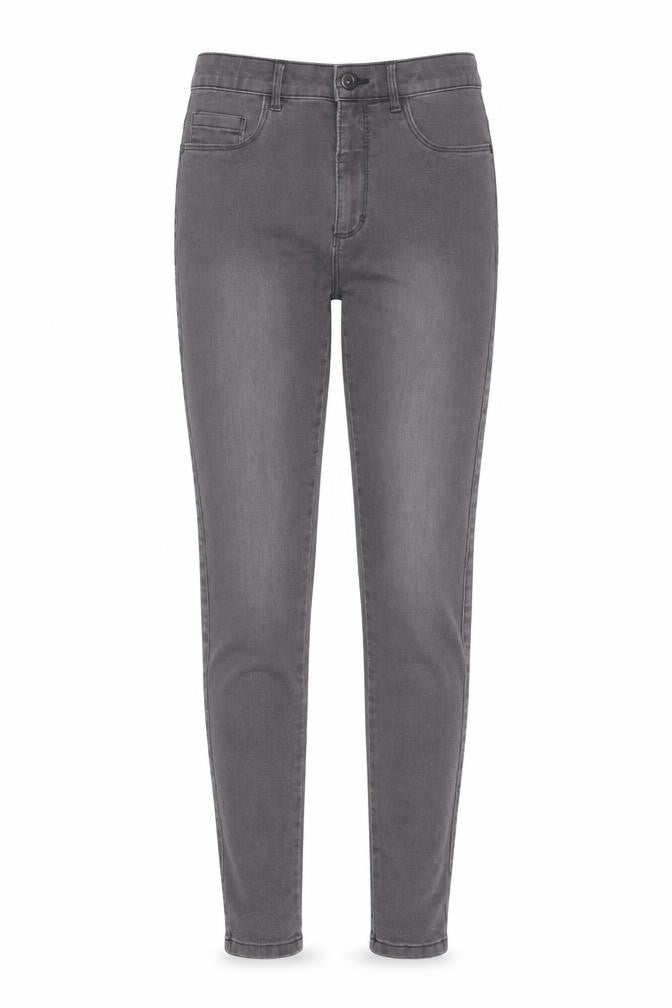Front view of Only Women Grey Skinny Jeans M/32 Cotton Blend Stretch Denim