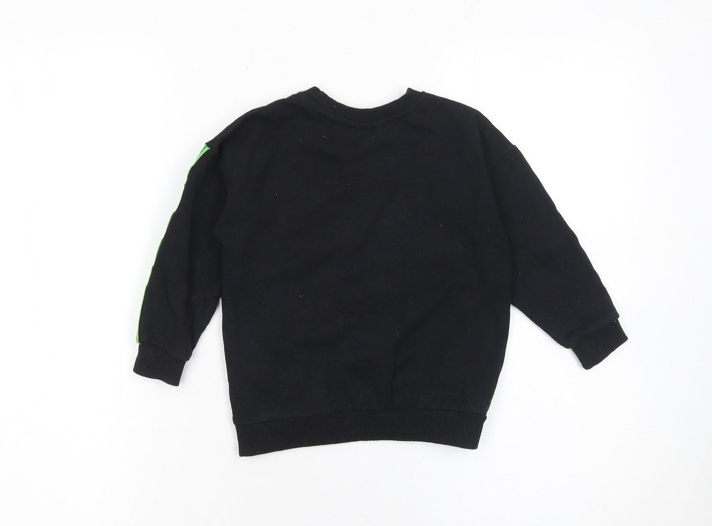Minecraft Boys Black 3-4 Years Pullover Sweatshirt with Graphic Print