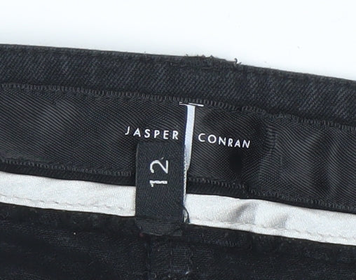 Jasper Conran Womens Black Straight Leg Stretch Jeans Size 12