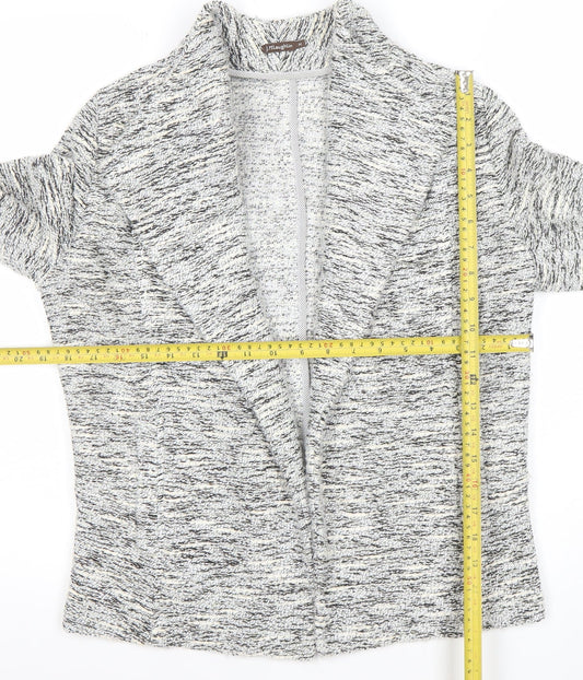 J.McLaughlin Women's Grey Knit Open Cardigan Size M Polyester Blend