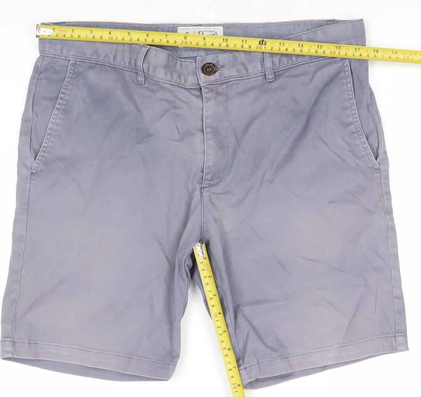 Original Penguin Men's Grey Chino Shorts Size 34 Regular Fit
