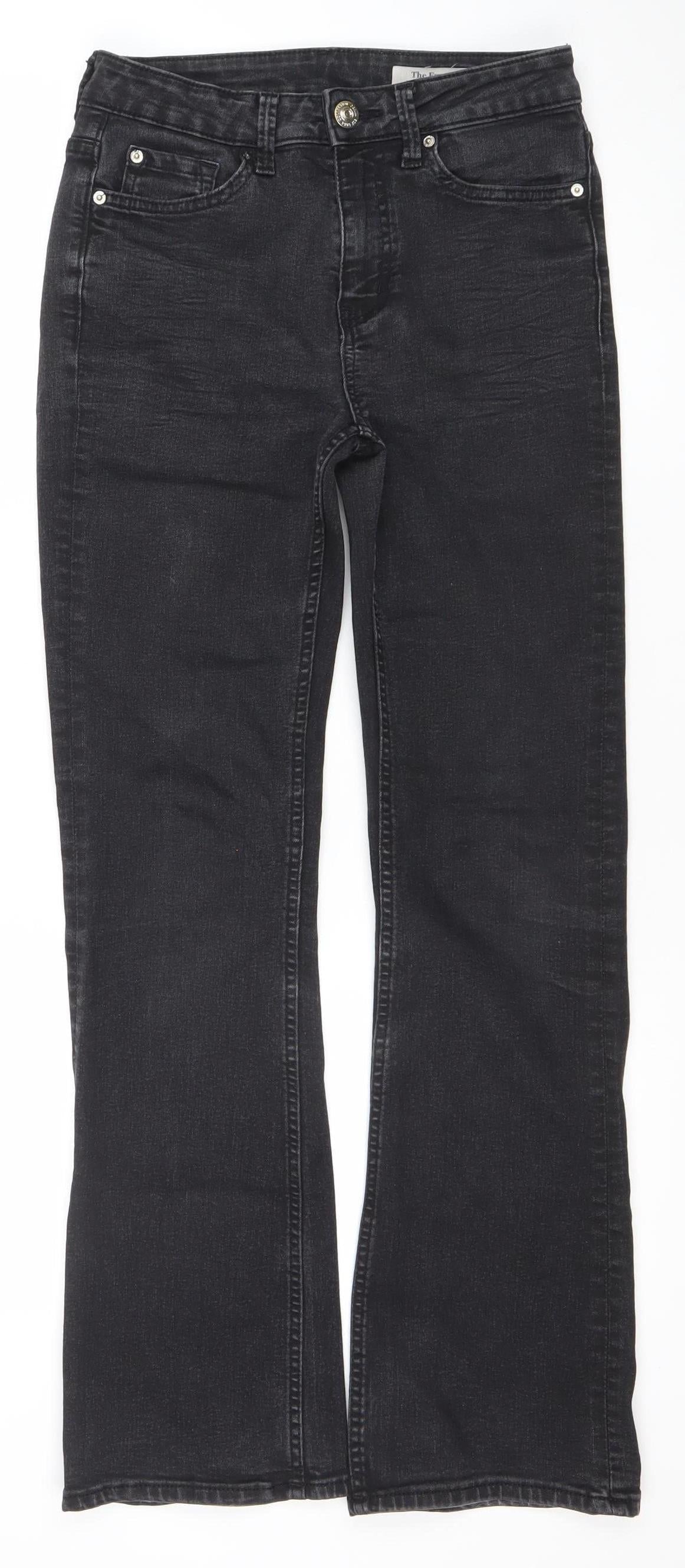 Marks and Spencer Women’s Black Straight Leg Jeans Size 8 Regular Fit
