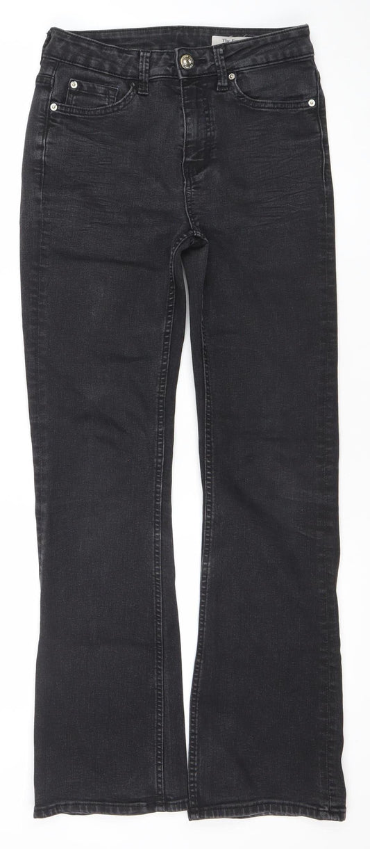 Marks and Spencer Women’s Black Straight Leg Jeans Size 8 Regular Fit