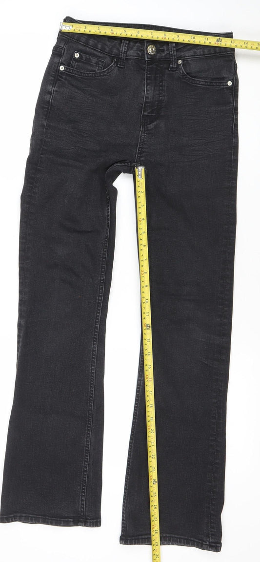 Marks and Spencer Women’s Black Straight Leg Jeans Size 8 Regular Fit