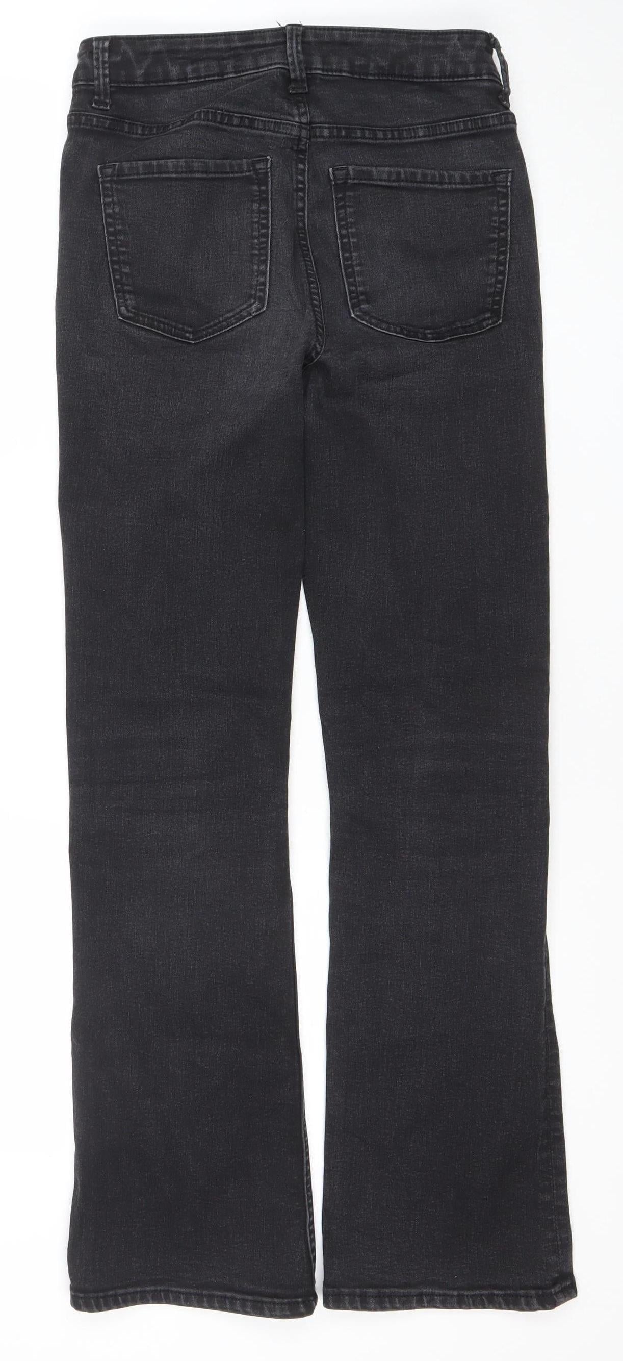 Marks and Spencer Women’s Black Straight Leg Jeans Size 8 Regular Fit