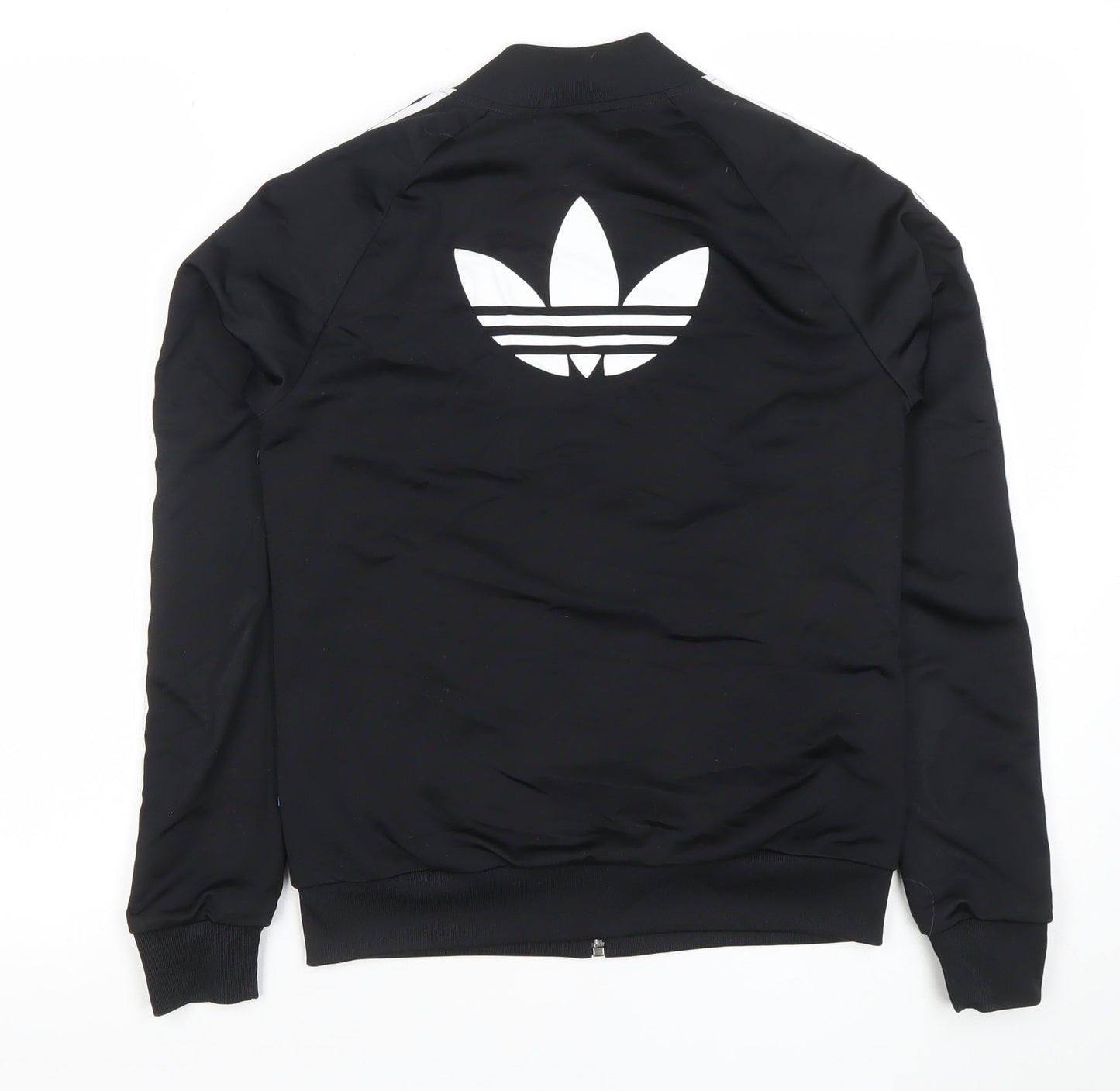 Adidas Women Black Full Zip Hoodie XS Lightweight Sportswear