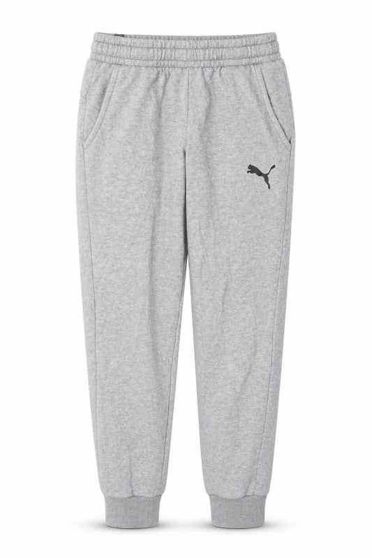 Front view of Puma Men Grey Small Jogger Sweatpants Elastic Waist