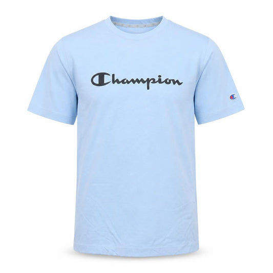 Champion Men's Blue Crew Neck Short Sleeve T-Shirt M