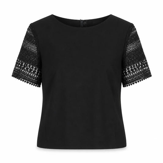 Marks and Spencer Autograph Women's Black Lace Sleeve Blouse UK 10