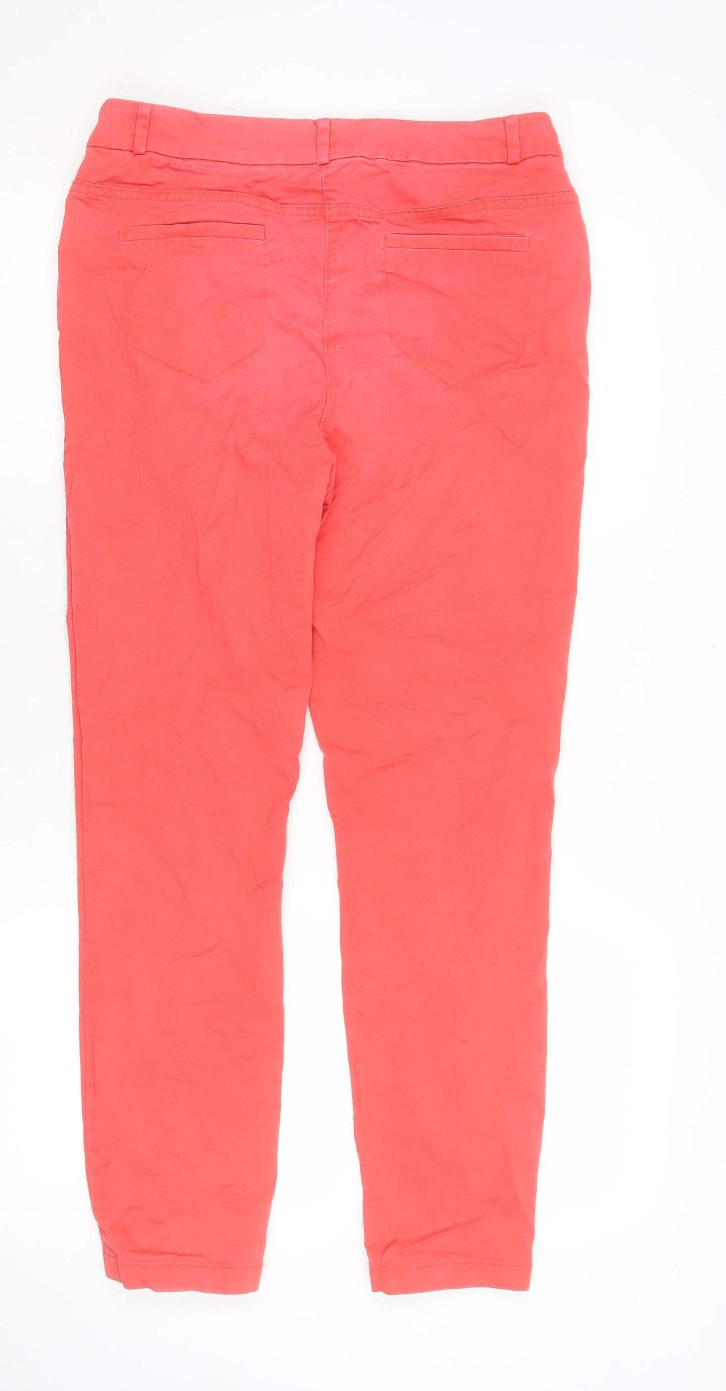 Tu Womens Pink Straight Stretch Jeans Size 12