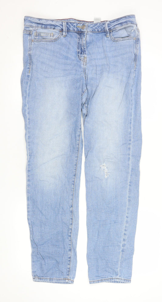 Next Women’s Blue Tall Size 14 Straight Stretch Jeans