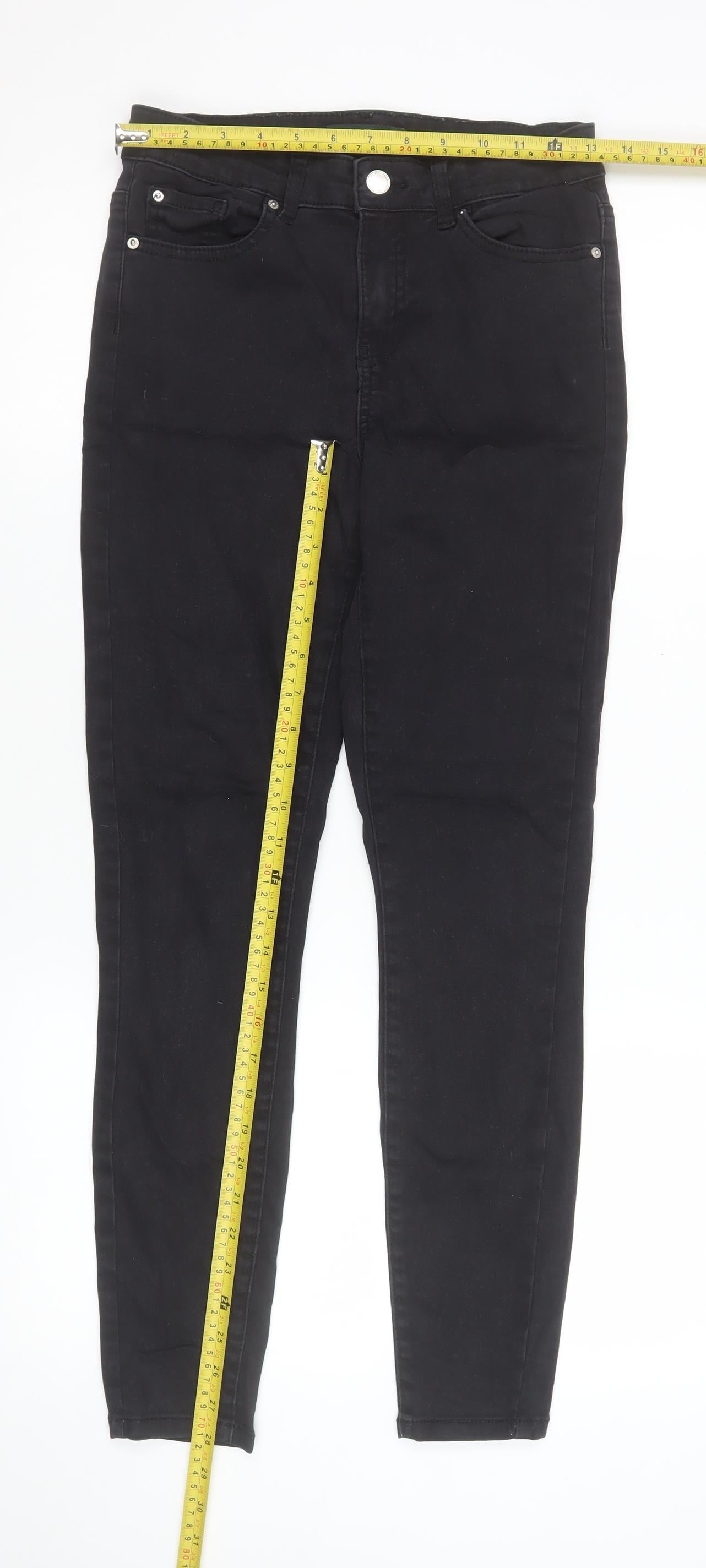 Denim Co. Women's Black Size 10 High Rise Skinny Jeans