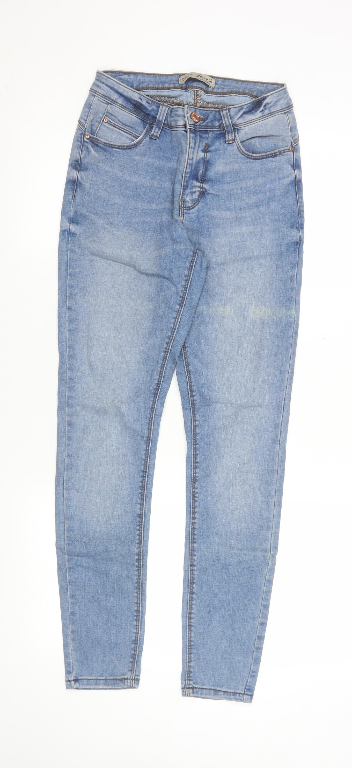 Denim Co. Womens Blue Skinny Stretch Jeans Size 10 Regular Fit