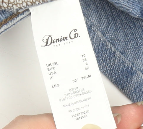 Denim Co. Womens Blue Skinny Stretch Jeans Size 10 Regular Fit