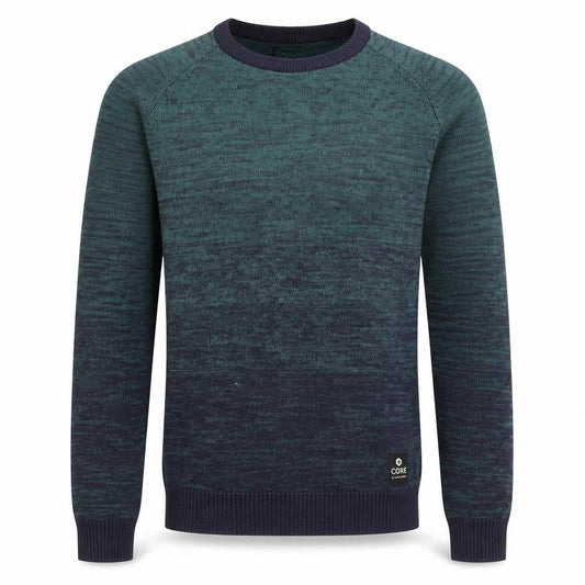 Jack & Jones Men's Green Cotton Crew Neck Jumper Size S