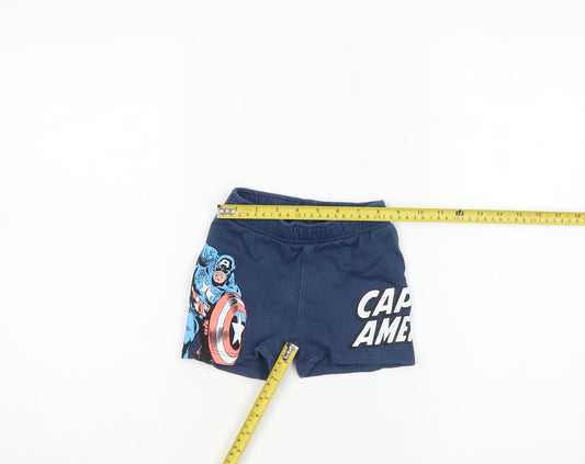 Zara Marvel Captain America Blue Shorts 18 Months Unisex Baby