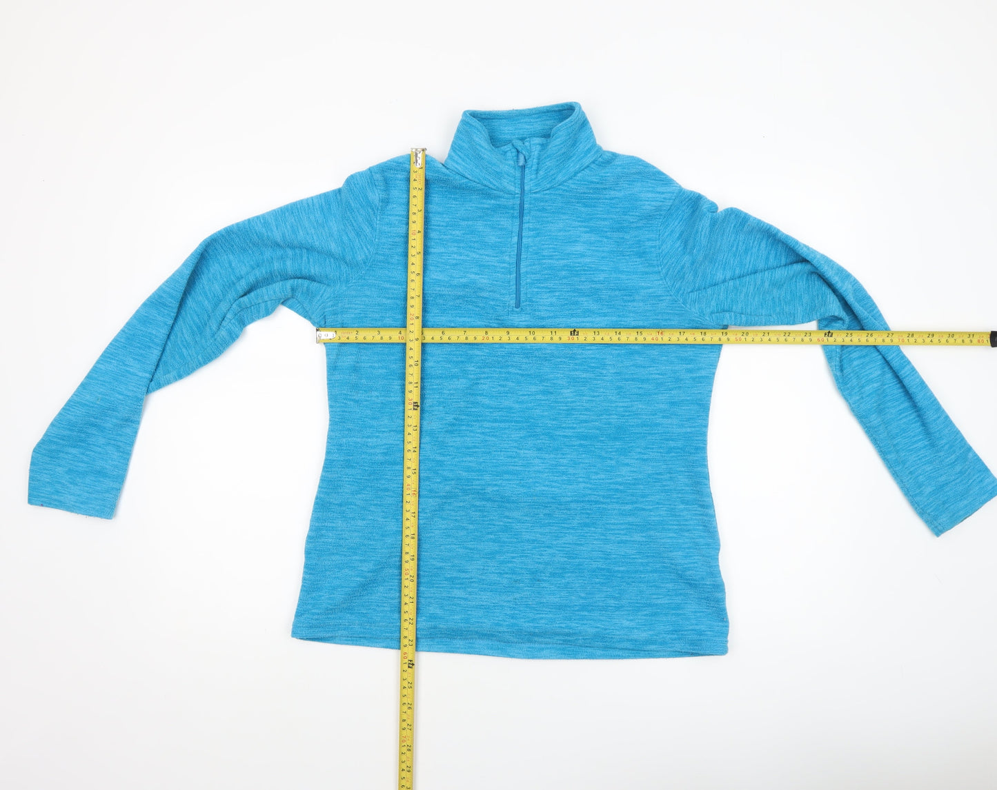 Mountain Warehouse Women’s Blue 1/2 Zip Fleece Sweatshirt Size 10