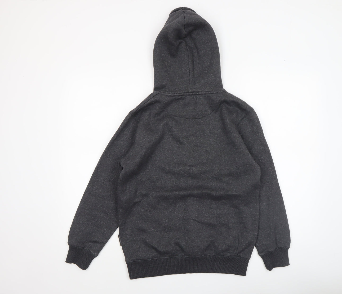 French Connection Boys Charcoal Pullover Hoodie Size 13-14 Years Cotton Blend