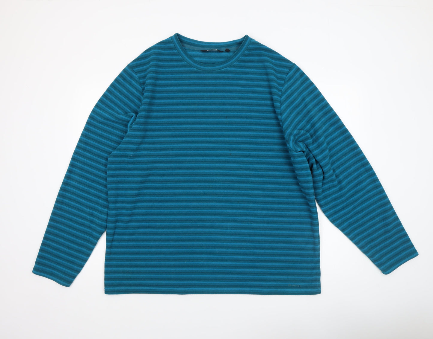 Rohan Men's Blue Striped XL Long Sleeve Polyester Casual Top
