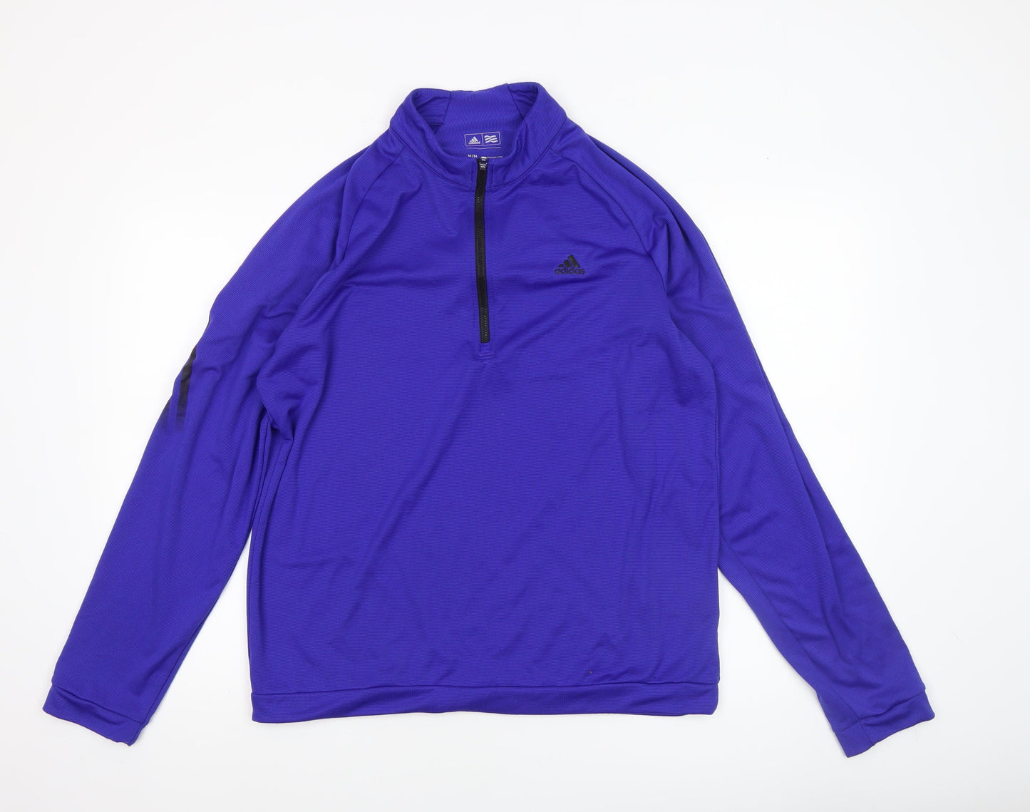 Adidas Men's Purple 1/4 Zip Golf Sweatshirt M Regular Fit