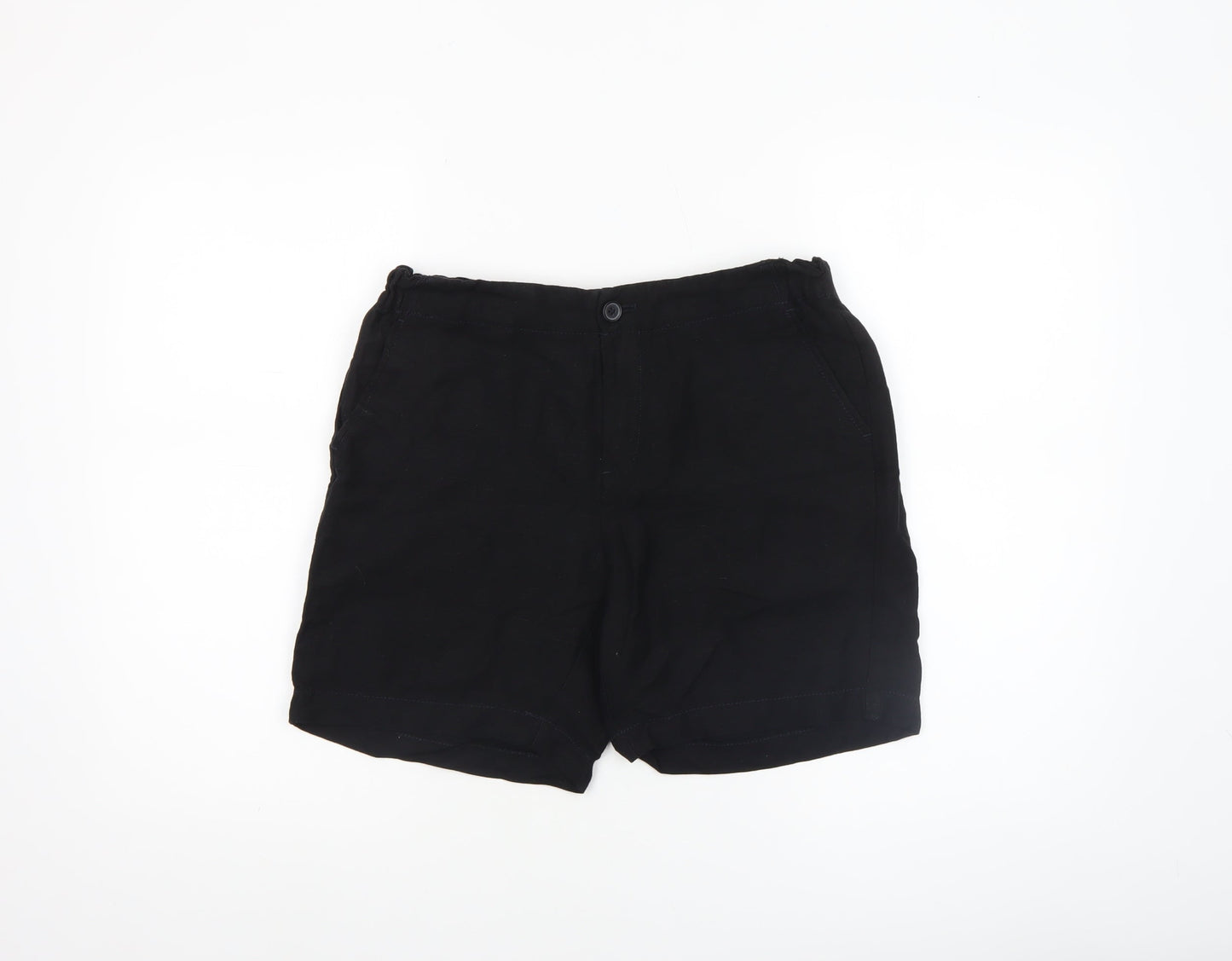 Dunnes Women’s Black Linen Blend Chino Shorts Size 8