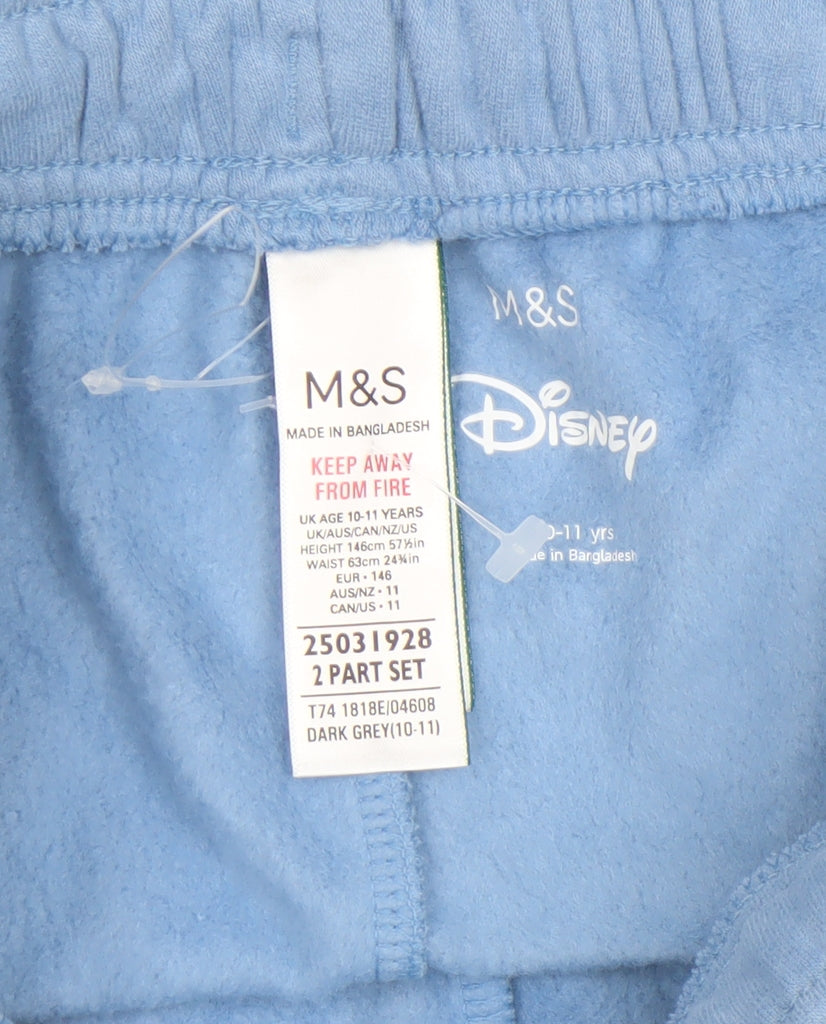 Marks and Spencer Girls Blue Disney Stitch Sweatpants 10-11 Years