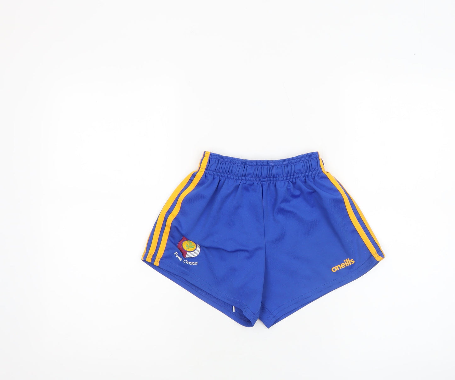 O’Neills Boys Blue Athletic Shorts 24in Elastic Waist Running Gym Wear