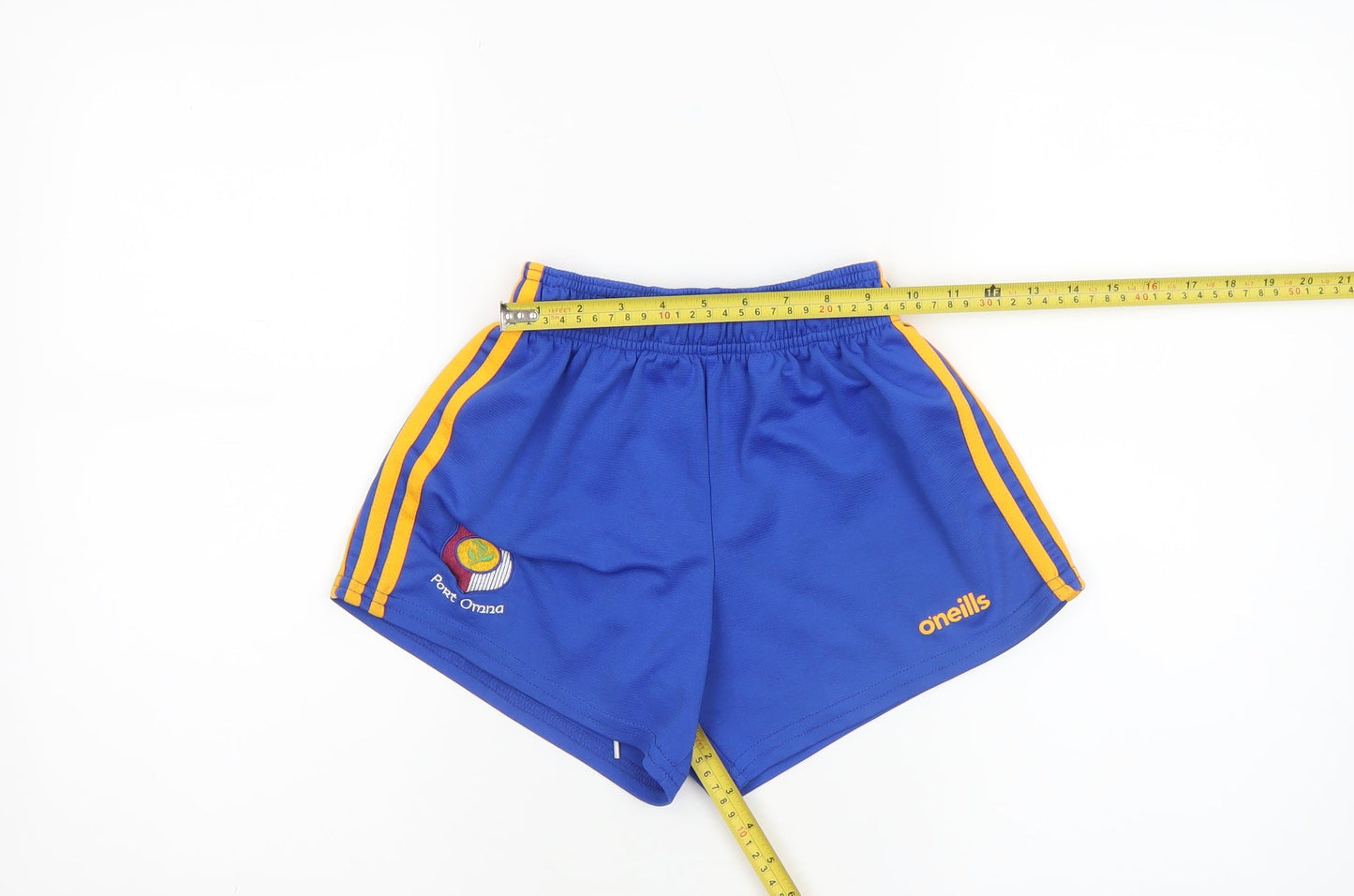 O’Neills Boys Blue Athletic Shorts 24in Elastic Waist Running Gym Wear
