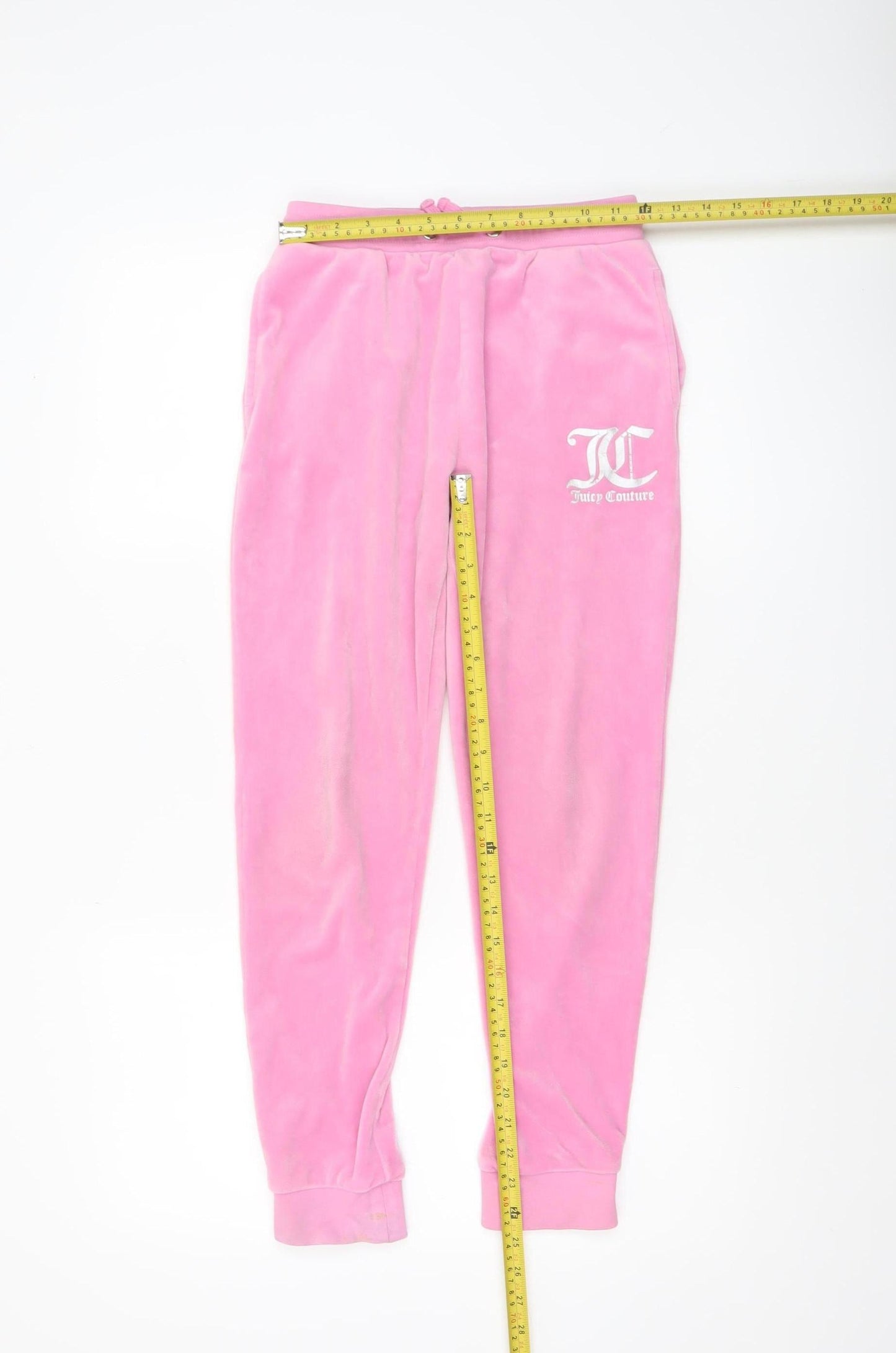Juicy Couture Girls Pink Velour Jogger Trousers 12-13 Years
