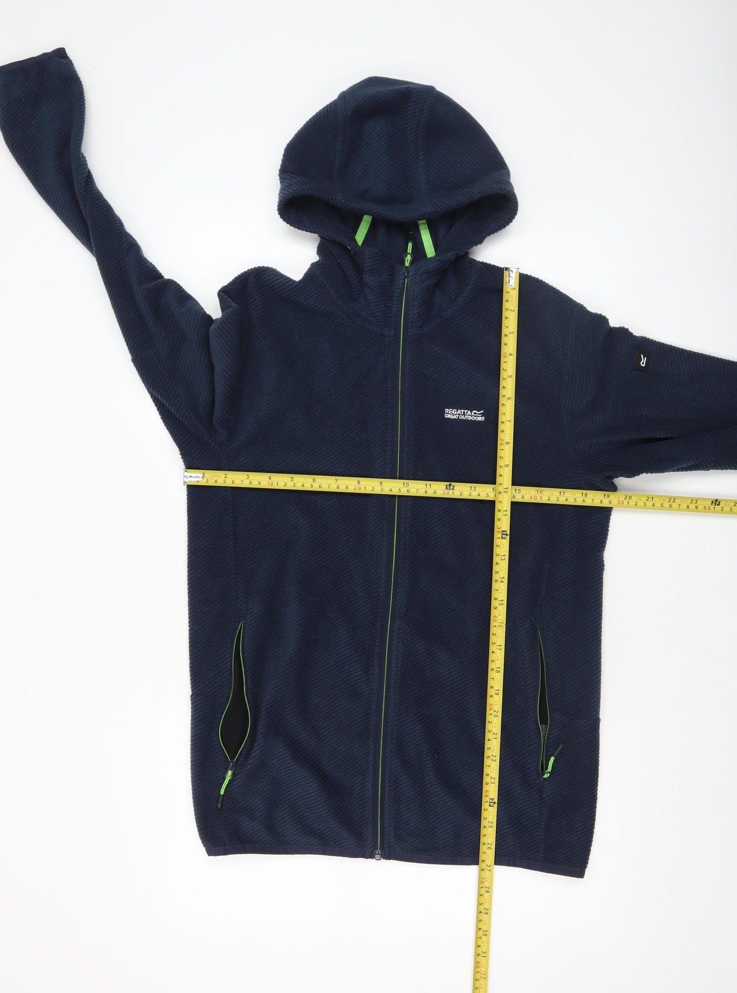 Regatta Men's Blue Full Zip Fleece Hoodie Size S Outdoor Jacket