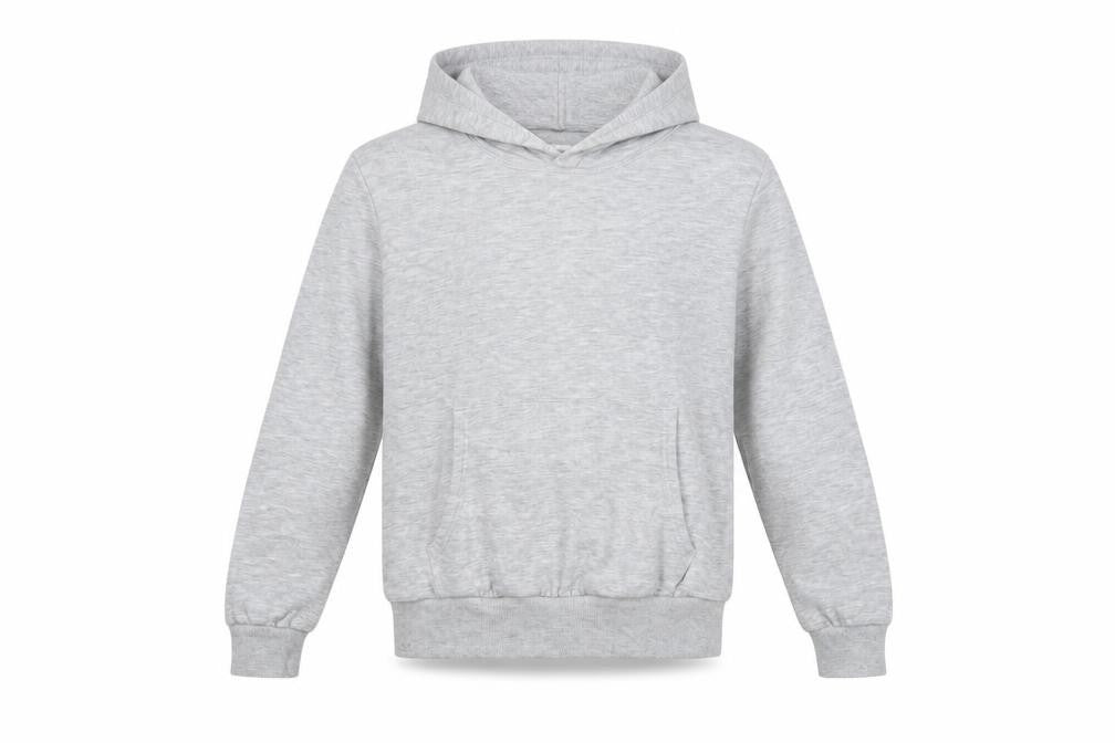 Marks & Spencer Boys Grey Marl Pullover Hoodie Age 11-12 Years Cotton Blend