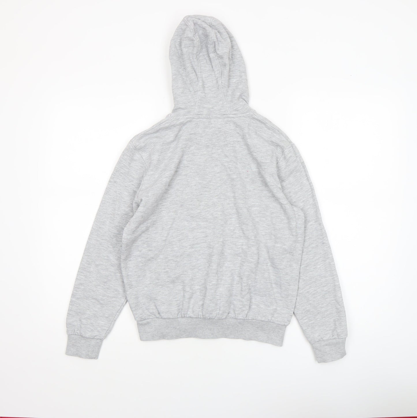 Marks and Spencer Boys Grey Marl Pullover Hoodie Age 11-12 Years Cotton Blend