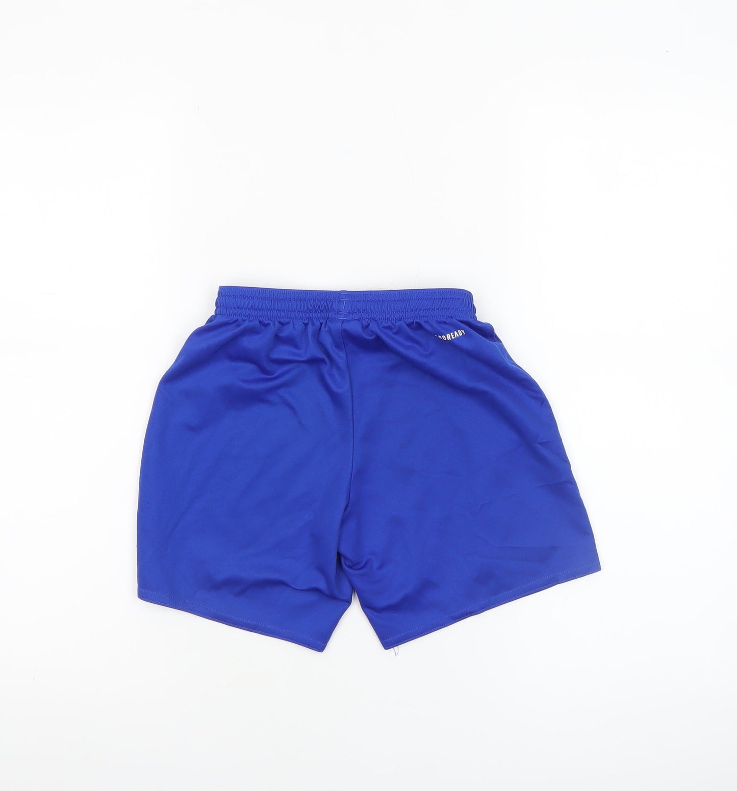 Adidas Boys Blue Athletic Football Shorts 9-10 Years Lightweight Activewear