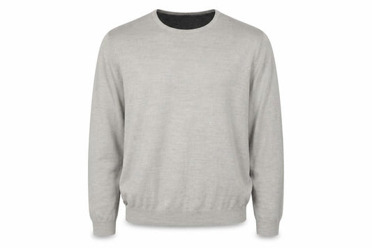 Kensington Eastside Mens Beige 2XL Crew Neck Acrylic Pullover Jumper