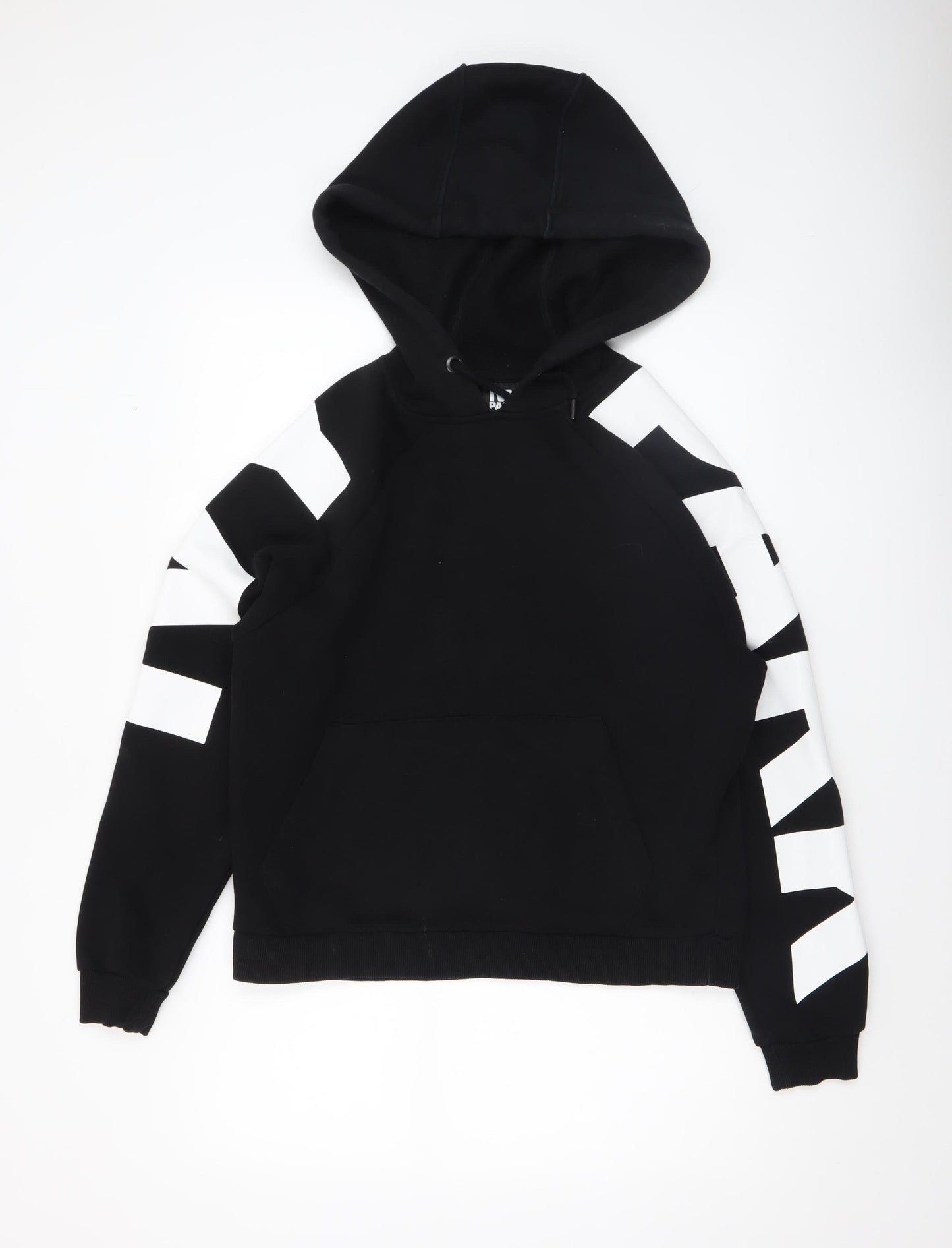 Ivy Park Womens Black White Pullover Hoodie XS Cotton Blend