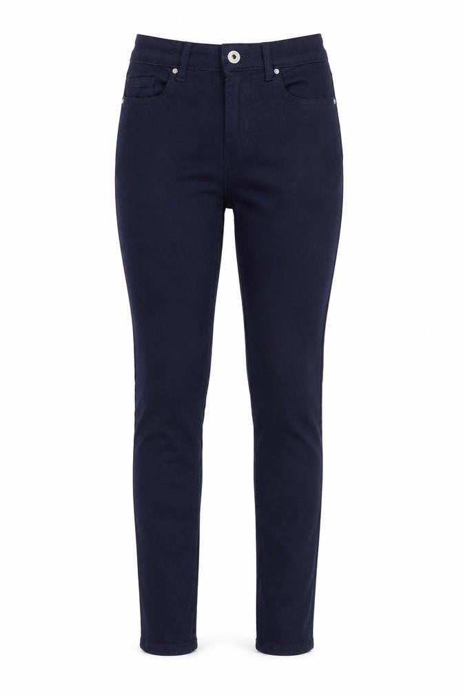 Front view of Only Women's Blue Skinny Stretch Jeans, size S