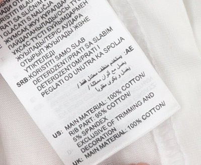 adidas Unisex Baby White Short Sleeve T-Shirt 18-24 Months Sports Logo Top