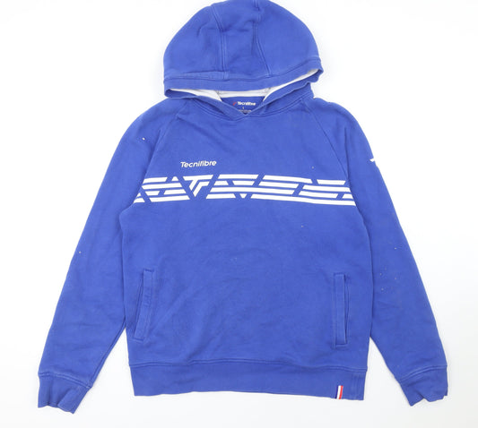 Tecnifibre Men's Blue Pullover Fleece Hoodie Size L Sportswear